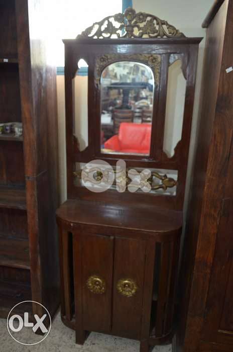 antique solid wood console 0