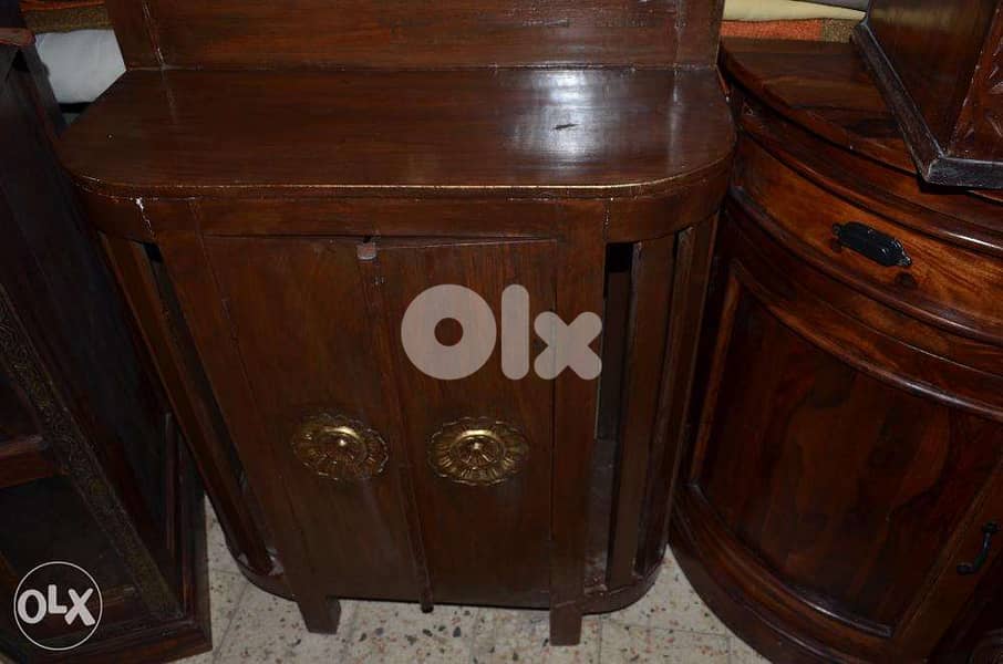 antique solid wood console 1