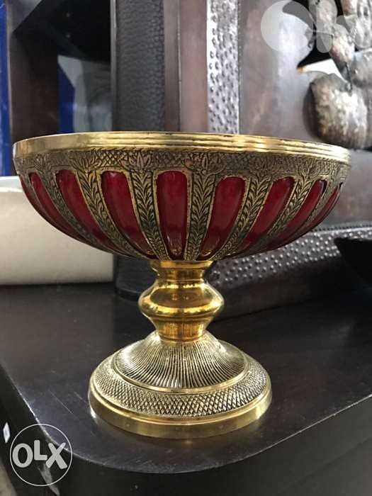 vase heavy copper with glass 3