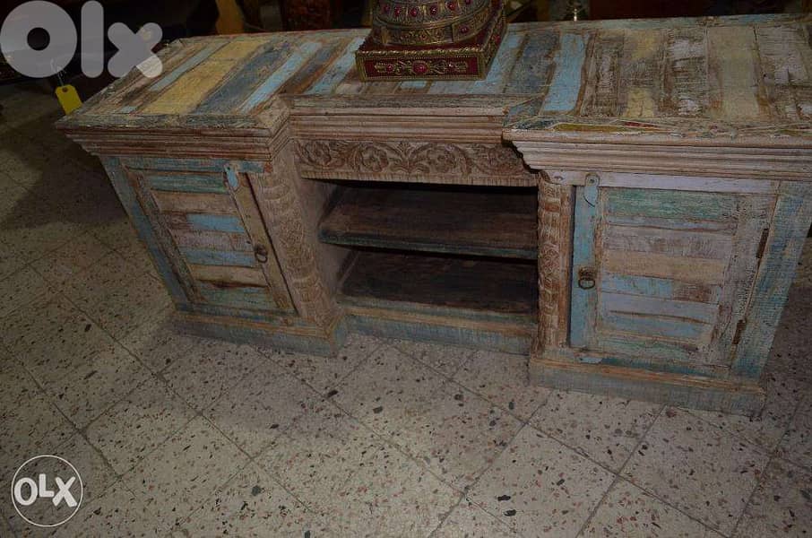 vintage tv table solid wood teak 0