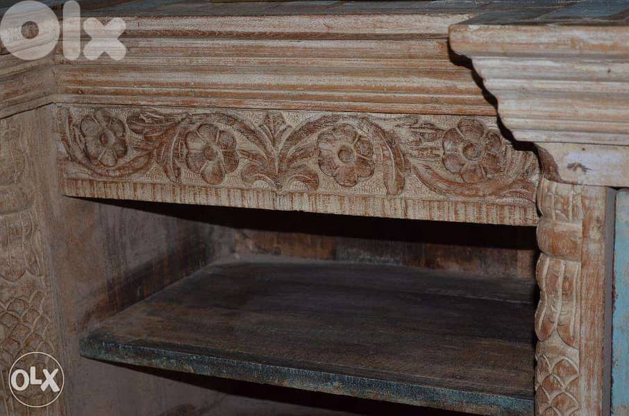 vintage tv table solid wood teak 2