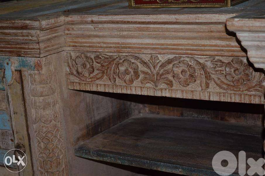 vintage tv table solid wood teak 3