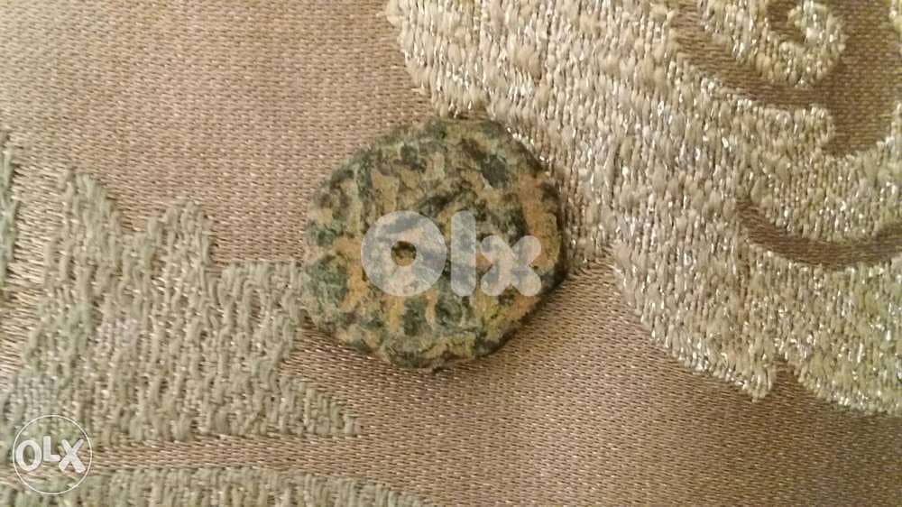 ByzantineTwo Worriors Half Follis Bronze Coin year 500 A. D 1