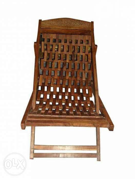 solid wood chair flexible chair big and one small 0