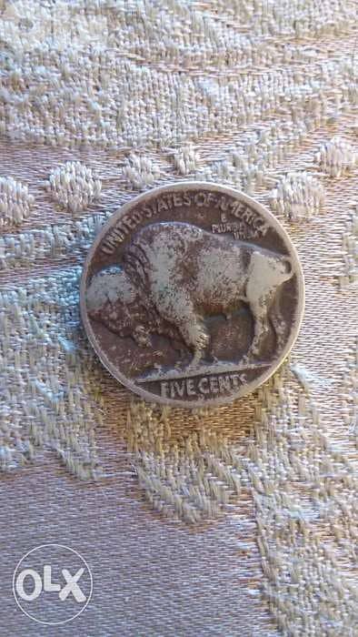 5 Cents Coin USA Indian Head Buffalo Nickel 1935 Very Special and Rare 1