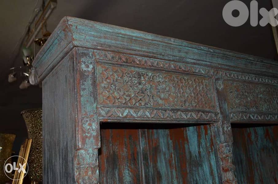 antique shelves wood teak 1