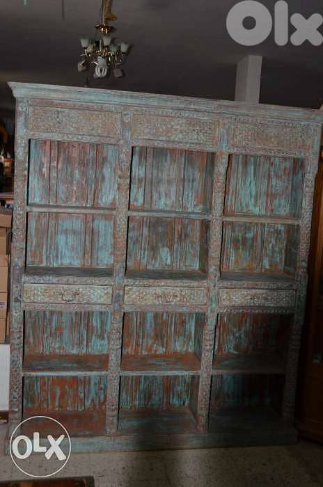 antique shelves wood teak 2