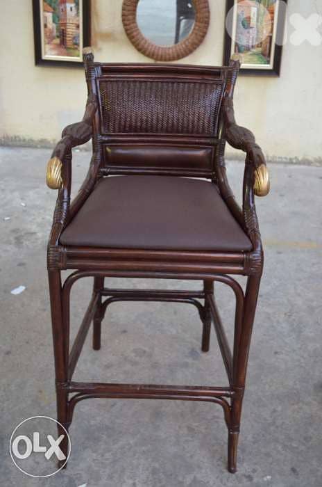 bar chair bamboo 0