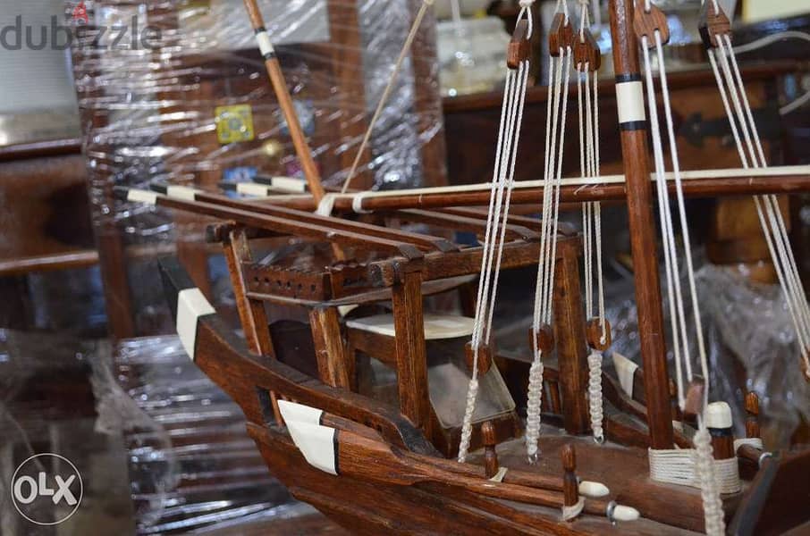 solid wood ship decoration 3