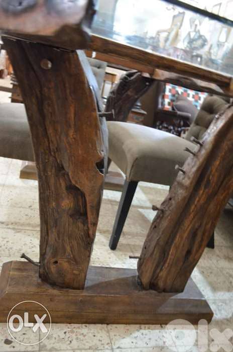 dining table solid wood with 4 chairs cabetoneh 4