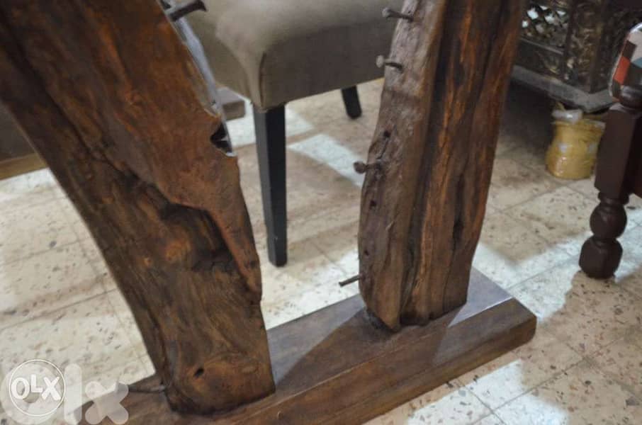 dining table solid wood with 4 chairs cabetoneh 6