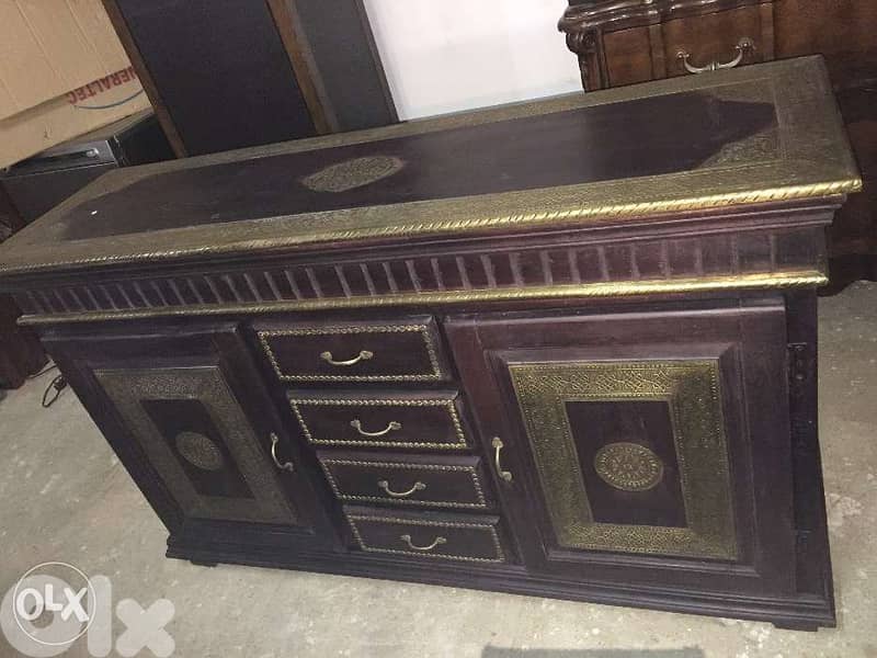 solid wood teak dark brown dersoir 2