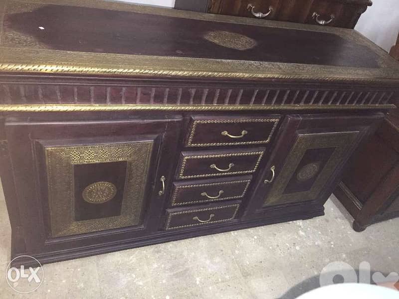 solid wood teak dark brown dersoir 3