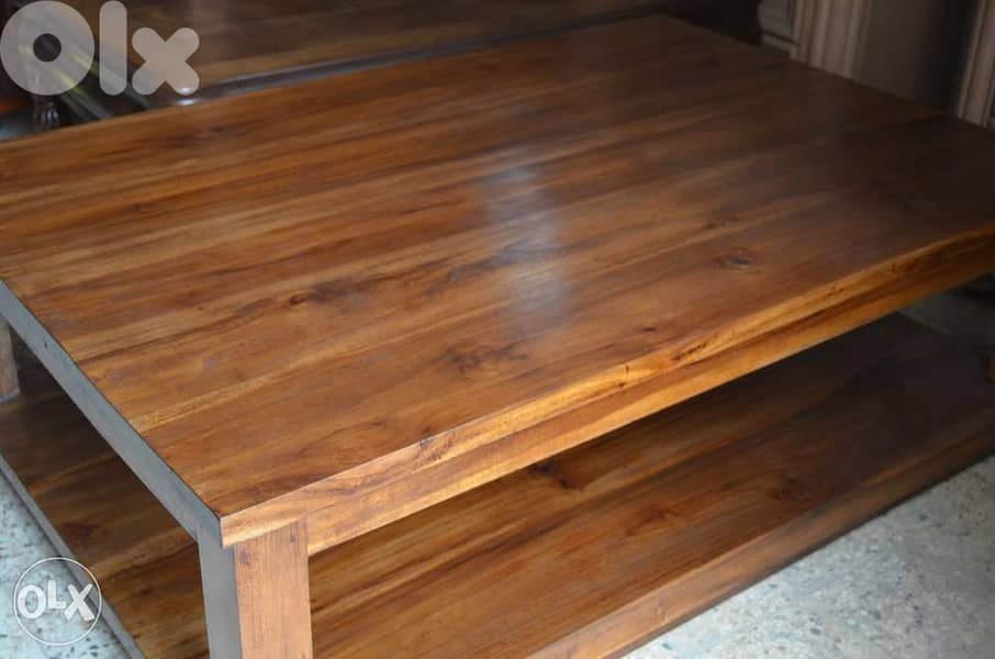 middle table teak solid wood 0