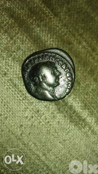 Ancient Roman Silver Coin Emperor Trajan The Great of Rome year 98 AD 0