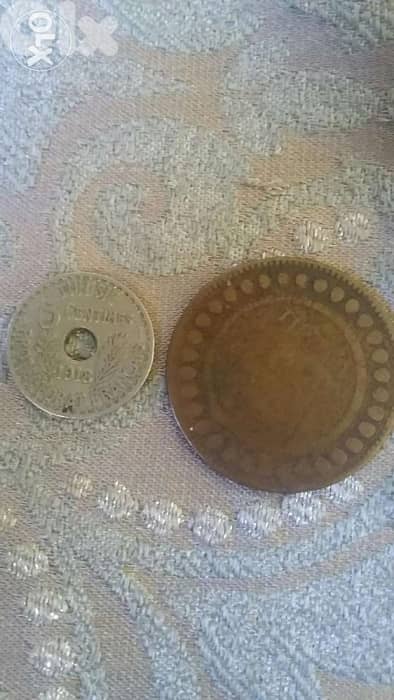 Two Tunis Coins Al Masra year 1309 Hjj & Mohamad Naser year 1337 Hij 1