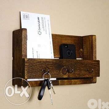 Kee organizer wood style تعليقة مفاتيح خشب 1