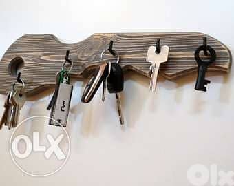 Kee organizer wood style تعليقة مفاتيح خشب 4