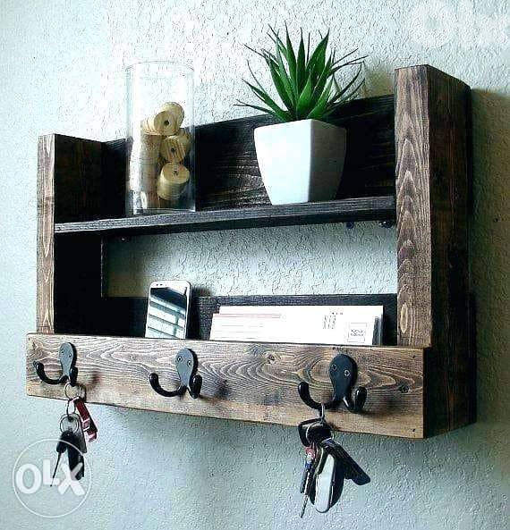 Kee organizer wood style تعليقة مفاتيح خشب 5