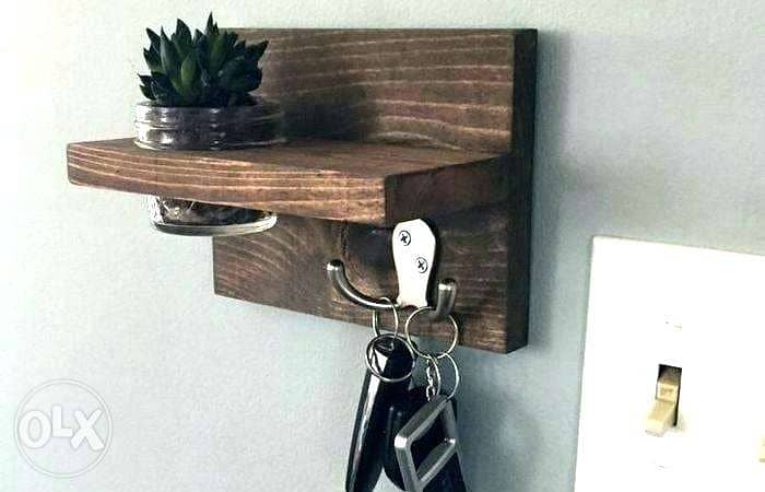 Kee organizer wood style تعليقة مفاتيح خشب 7
