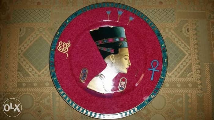 صحن بورسولين اصلي مصري  ٣٠ سم 0