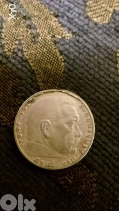 Nazi Hitler German Silver Coin WW II year 1939عملة المانية نازية 1