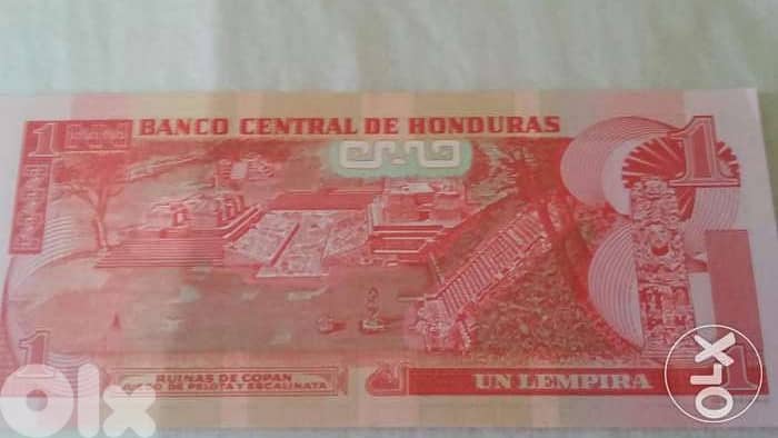 Hunduras banknote in Central Americaعملة ورقية هندوراس اميركا الوسطى 1