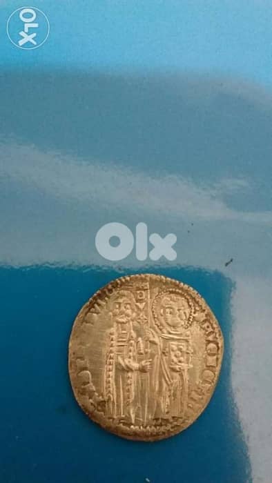 Jesus Christ Silver Coin of Republic of Venice Italy year 1253 AD 1