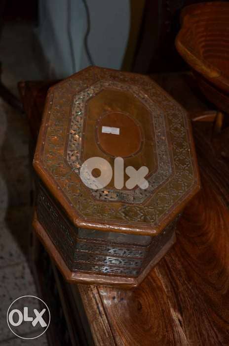 box copper and wood antique 6