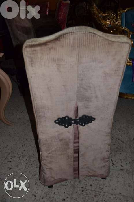 chair solid wood with fabric 2