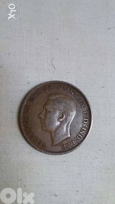 King George VI UK Penny year 1948 0
