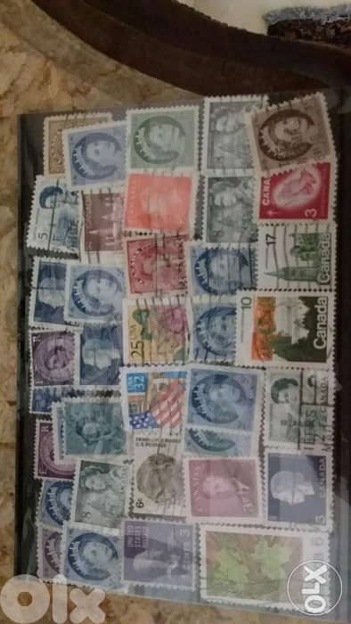 Set of UK and USA Stamps 0