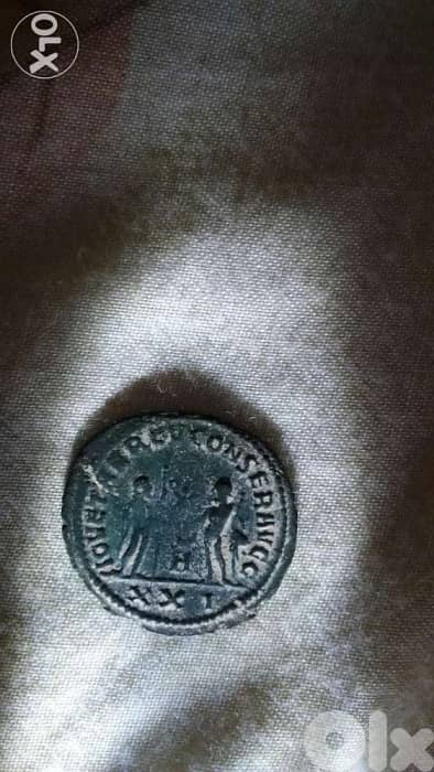 Ancient Roman Bronze Coin for Emperor Diocletian year 284 AD 1