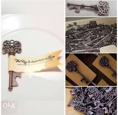 Copper colored Antique Key Bottle Opener 130pcs/lot