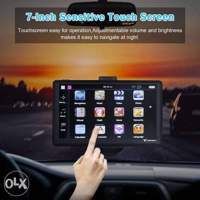 Car SAT NAV,TENSWALL GPS Navigation System 8GB/256MB 7 inch LCD Touch Screen GPS Navigator for UK&EU with Multi Entertainments 
