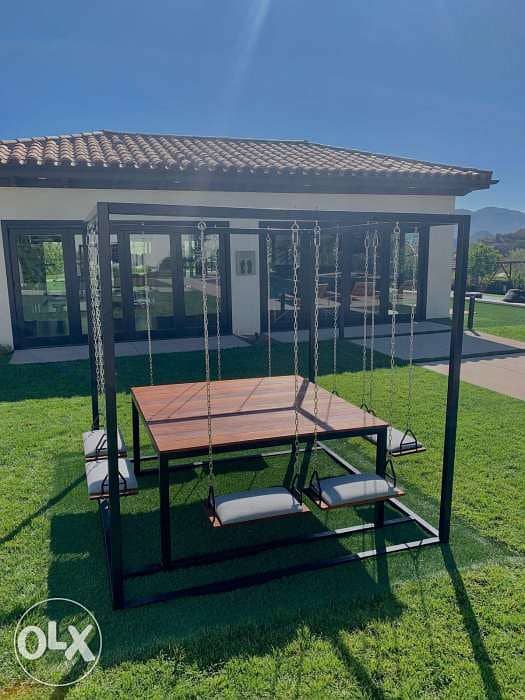 Outdoor swing dinning table 1