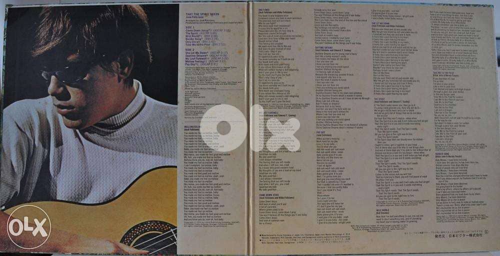 jose feliciano "that the spirit need" vinyl lp 1971 1