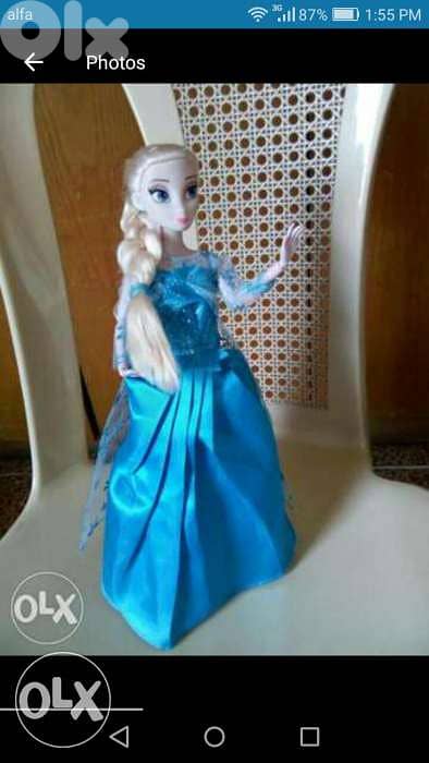 Offer: QUEEN ELSA SPARKLE LIGHT SKIRT Melody machine plastic skirt=18$ 6