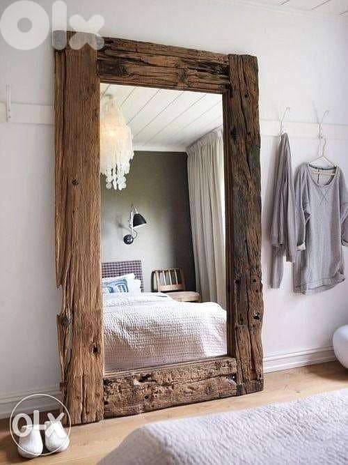 Wall ristic decorating mirror مراية شكل قديم مميز 0