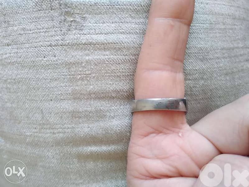 Old German Nazi steel ring with the Swastika on it 1