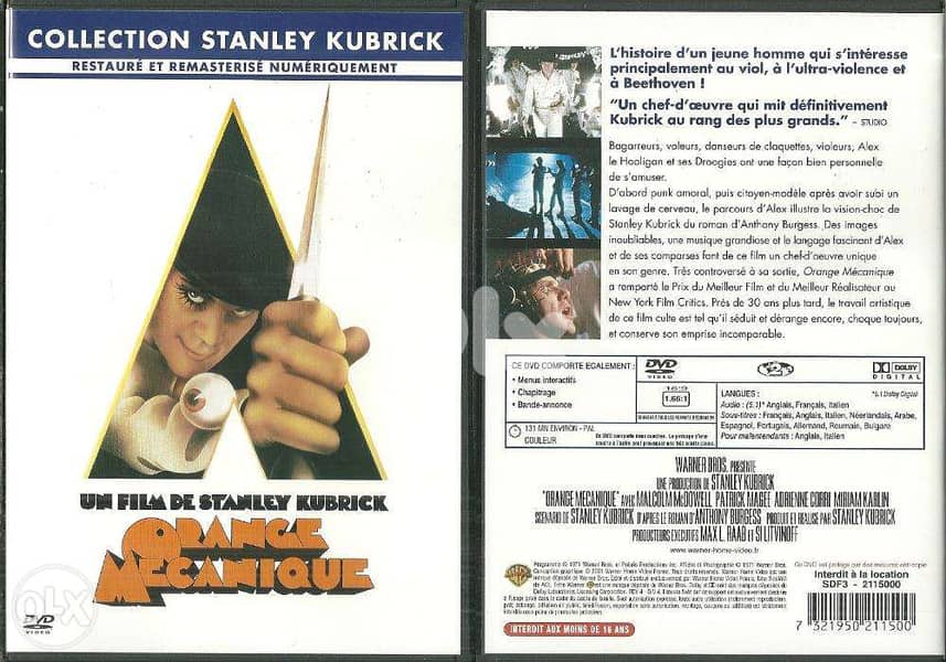 stanley kurbik s clockwork orange original dvd arab subs 0