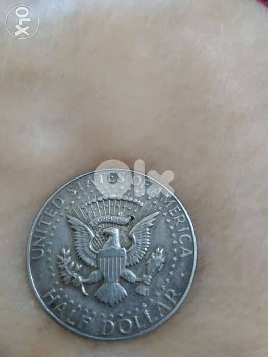 USA Silver Half Dollar Memorial John F Kennddy year 1964 1