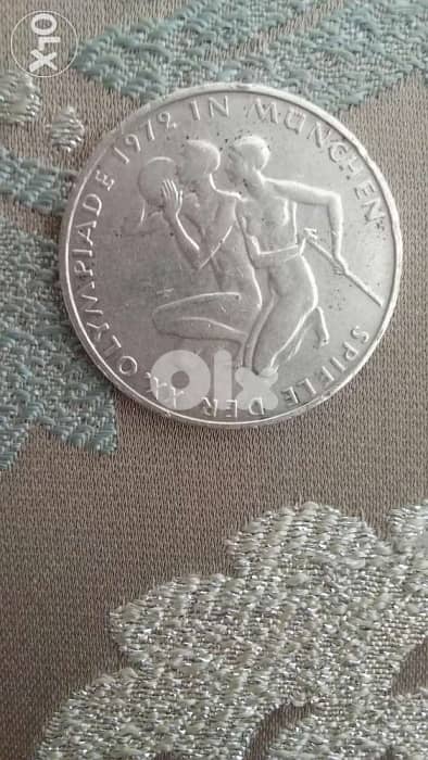 1972 Olympic German Coin Deutschland Silver 10 Marks year 1972 1