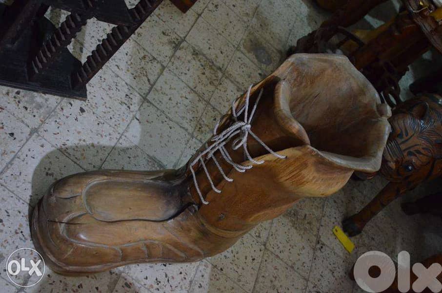 art shoes solid wood 5