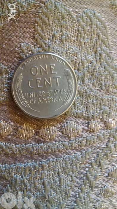 White USA cent War time year 1943 Steel very special and rare Cent 1