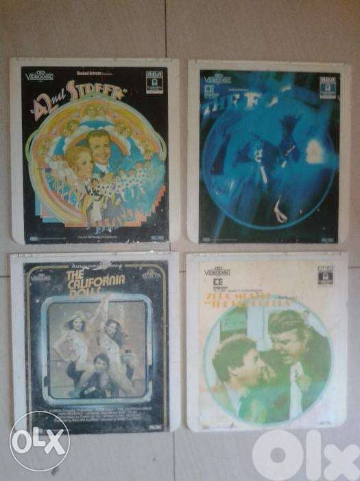 vintage ultra rare RCA videodiscs 7$/disc 0