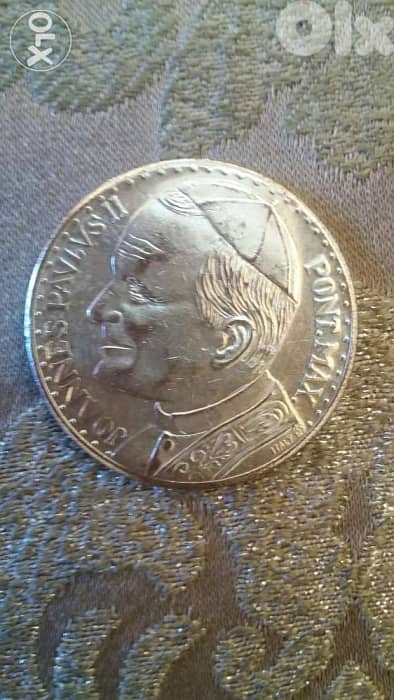 Pope Jean Paul 2 of Vetican 40 mm diameter Commemorative Cin 0