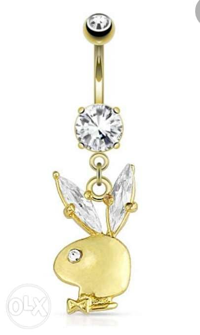 Gold plated rabbit piercing 10$ 1