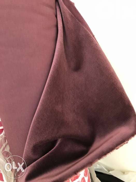 Luxury purple velvet fabric 14 meters 1