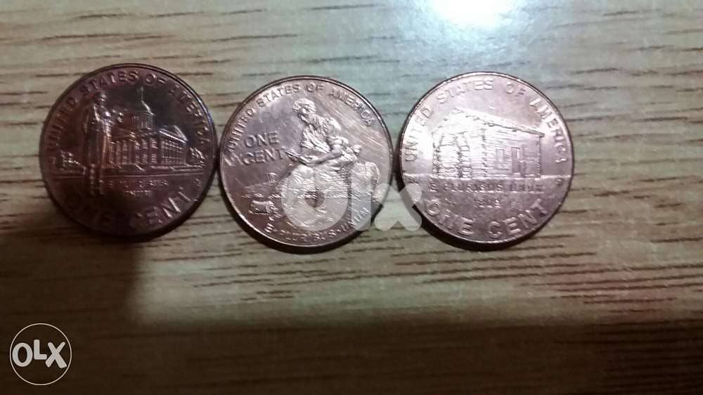 Set 3 US Commemorative Cents President Lencolin Y 2009 Very Special 0